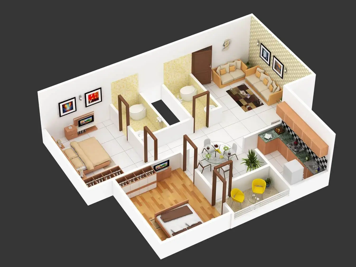 3 BHK Plan